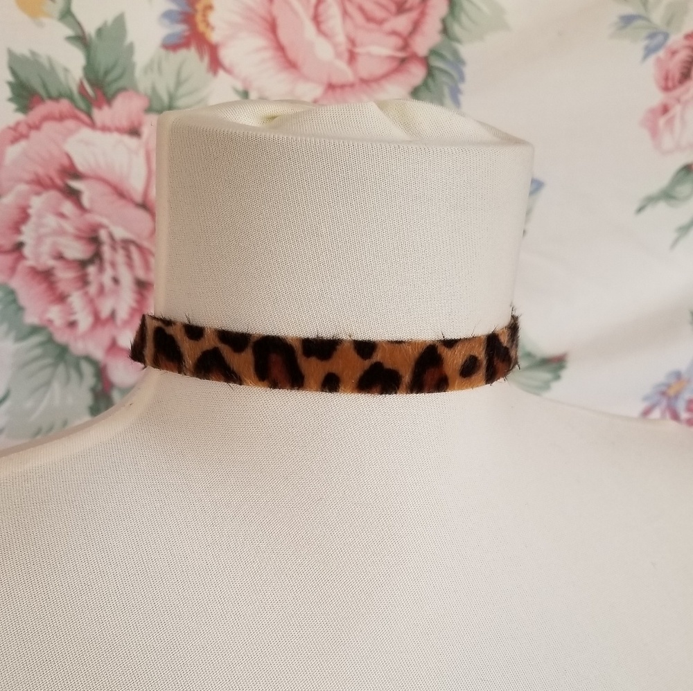 🔥 Only One🔥 Furry Leopard Choker Necklace